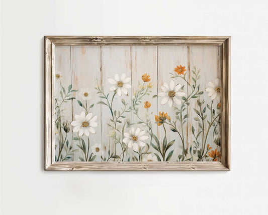 Vintage Wildflower Prints, Rustic Botanical Wall Art, Floral Decor - WildfieldPrints