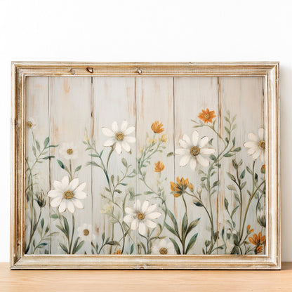 Vintage Wildflower Prints, Rustic Botanical Wall Art, Floral Decor - WildfieldPrints