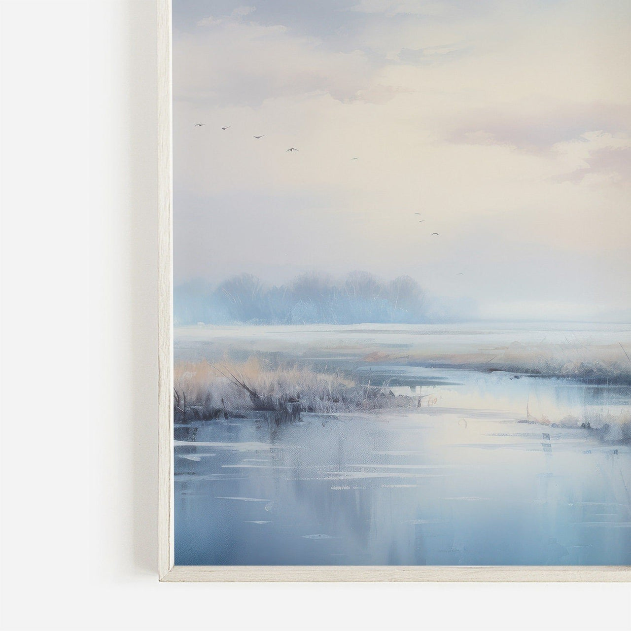 Stream Landscape Wall Art – Nature Living Room Print • Set of 3