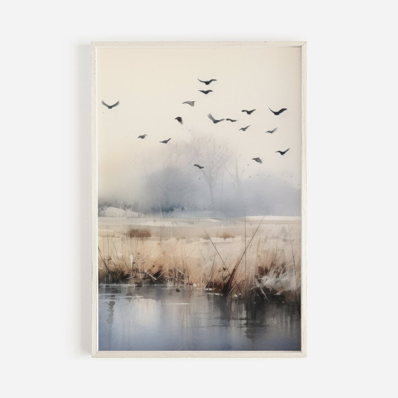 Bird Watercolor Wall Art – Nature Nursery Print