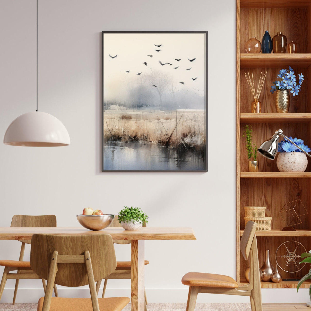 Bird Watercolor Wall Art – Nature Nursery Print