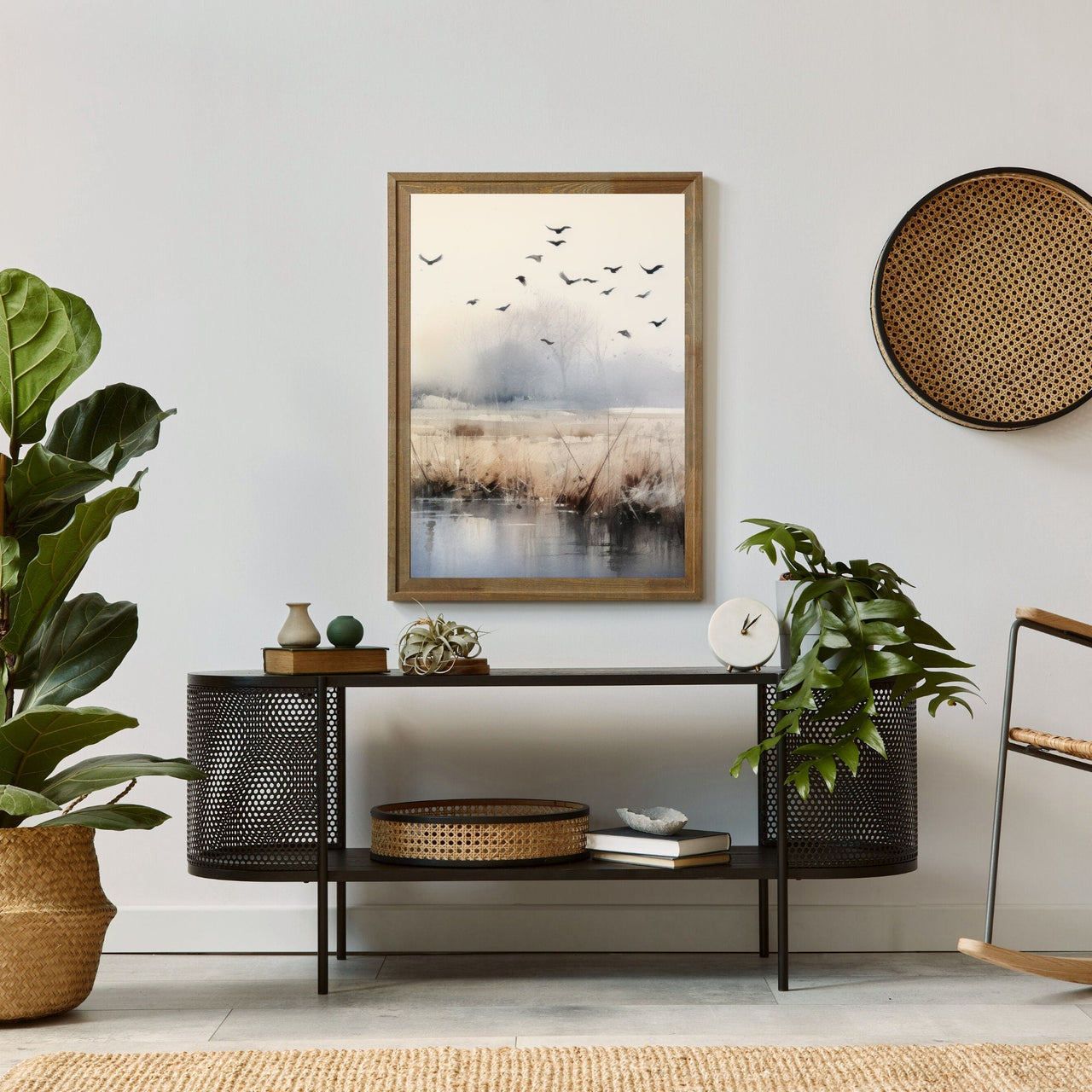 Bird Watercolor Wall Art – Nature Nursery Print