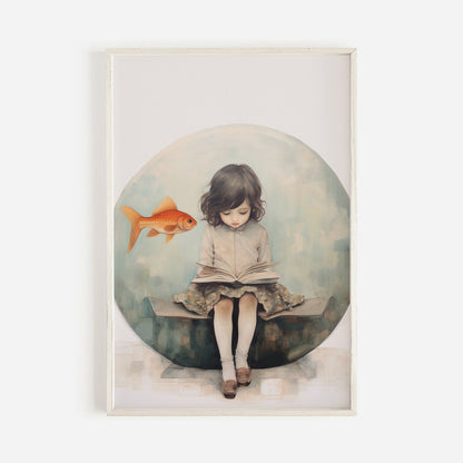 Whimsical Girls Room Art, Vintage Decor for Little Ones - WildfieldPrints