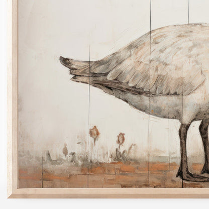 White Goose Art, Vintage Farmhouse Decor, Country Home Wall Decor - WildfieldPrints