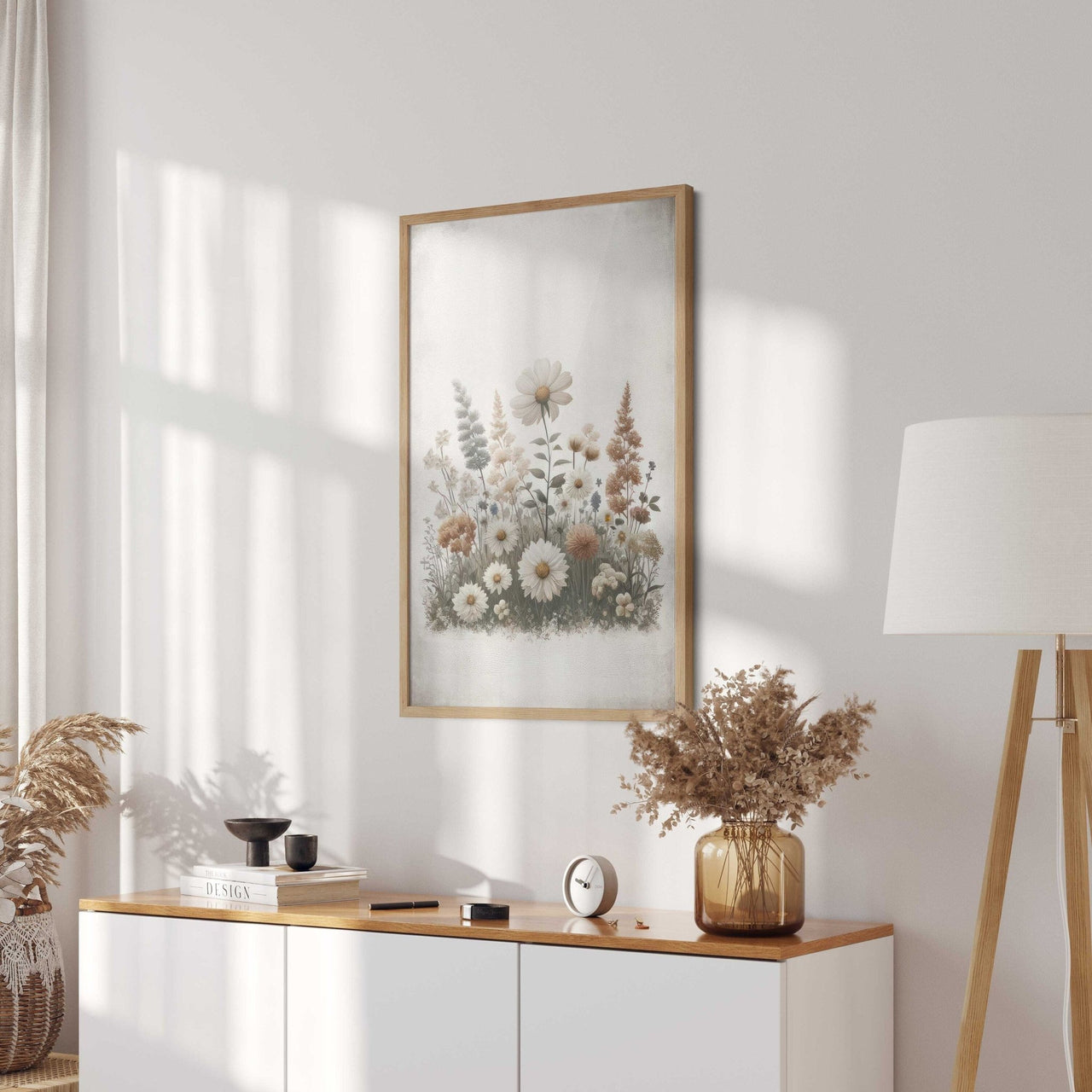 Wildflower Art Print – Floral Girls Room Wall Decor