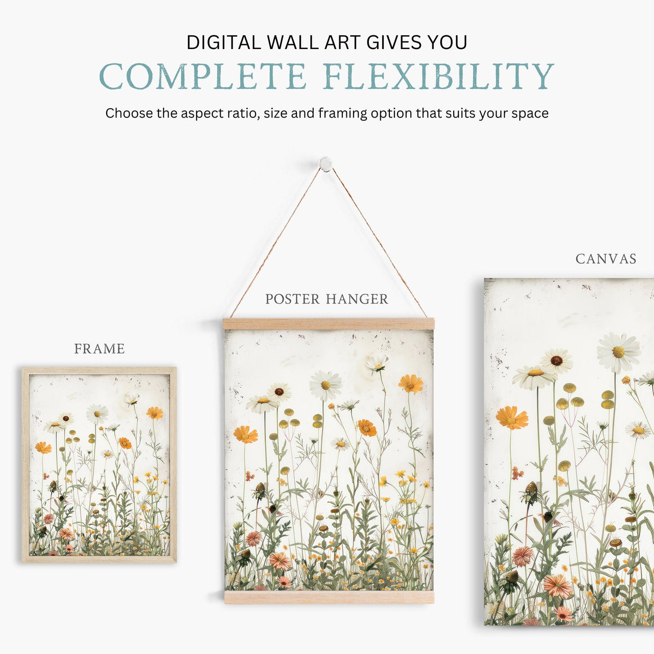 Wildflower Print – Floral Nursery Wall Decor