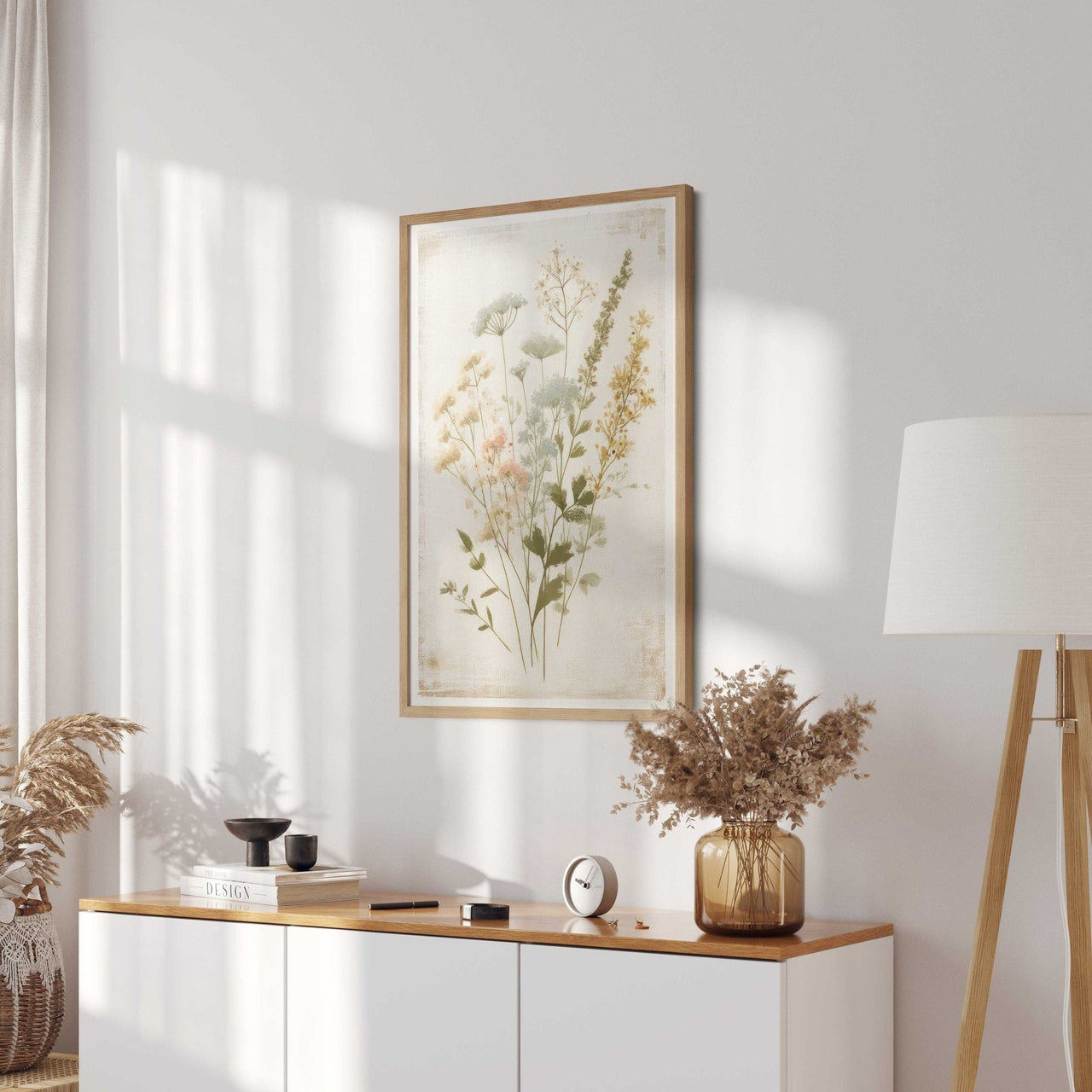 Wildflower Art Print – Floral Girls Room Wall Decor