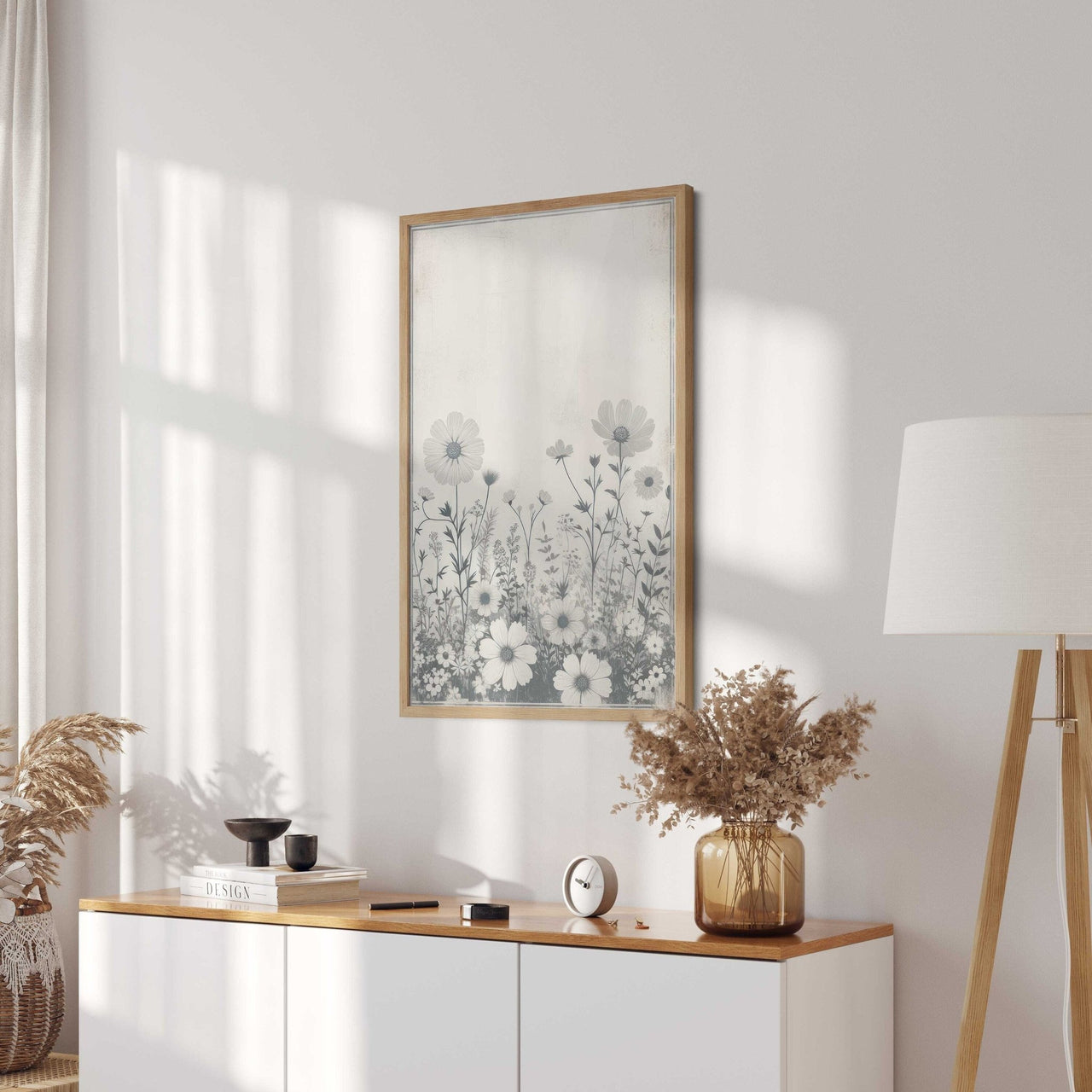 Wildflower Print – Floral Living Room Wall Art