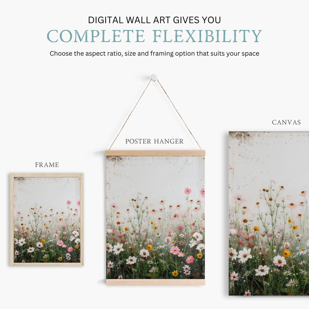 Wildflower Print – Floral Nursery Wall Art