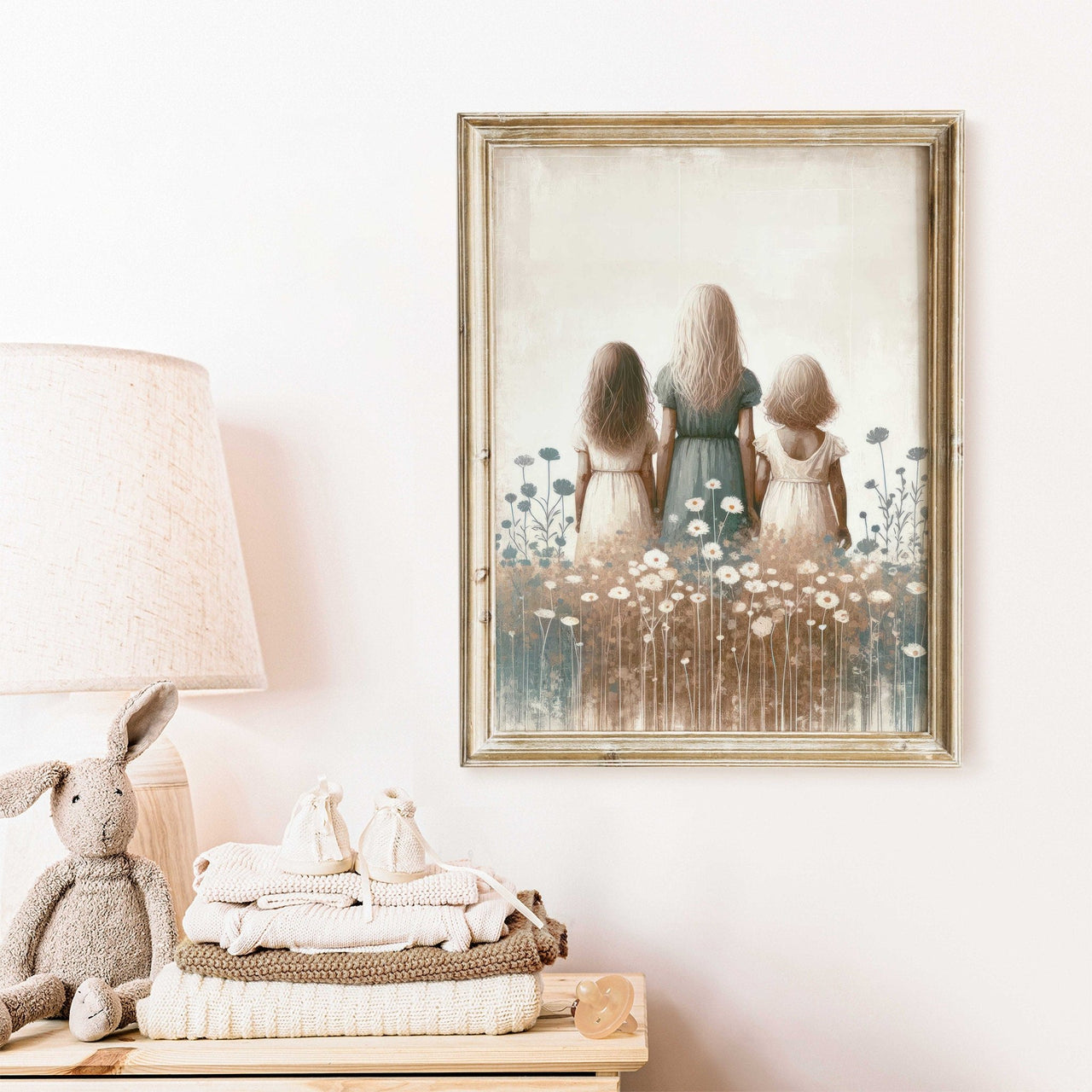 Wildflower Field Wall Art – Floral Girls Room Print