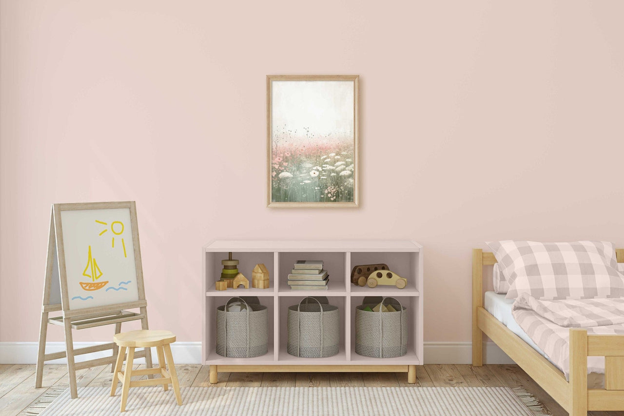 Wildflower Field Wall Art – Floral Living Room Print