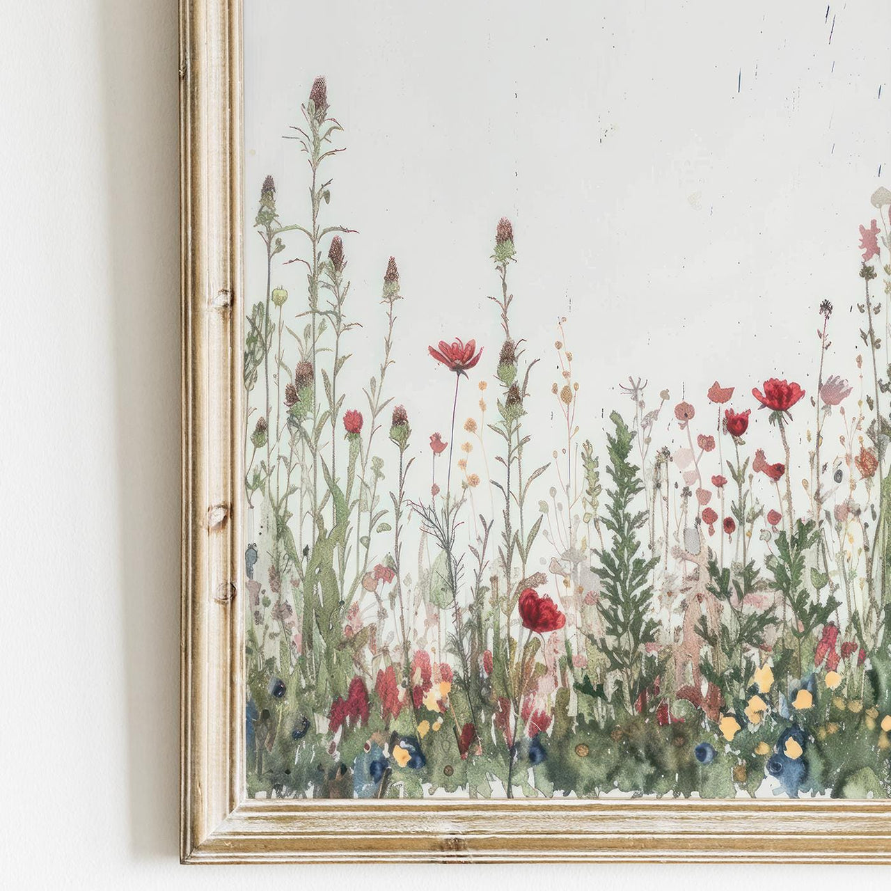 Wildflower Field Wall Art – Floral Nursery Print