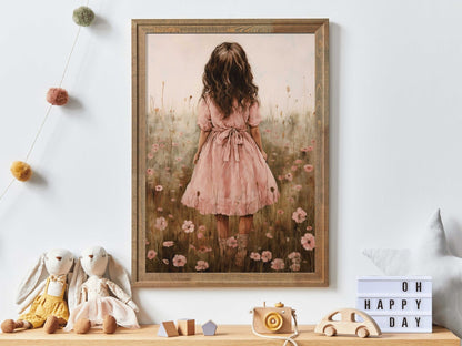 Wildflower Field Prints, Nursery Flower Decor, Cute Girls Room Art - WildfieldPrints