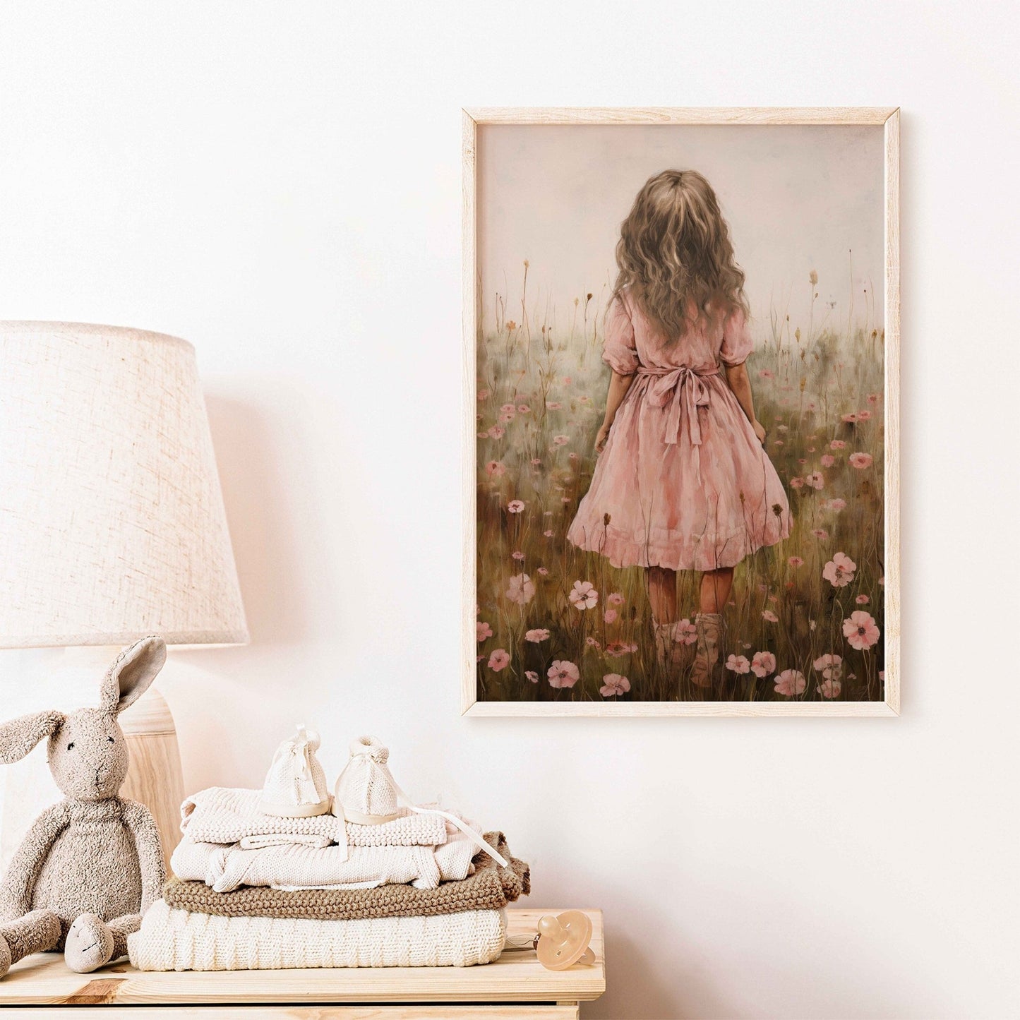 Wildflower Field Prints, Nursery Flower Decor, Cute Girls Room Art - WildfieldPrints