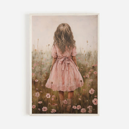 Wildflower Field Prints, Nursery Flower Decor, Cute Girls Room Art - WildfieldPrints