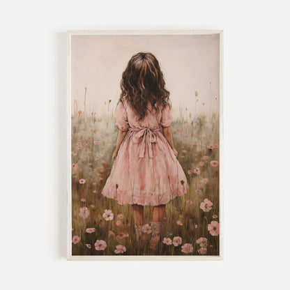 Wildflower Field Prints, Nursery Flower Decor, Cute Girls Room Art - WildfieldPrints