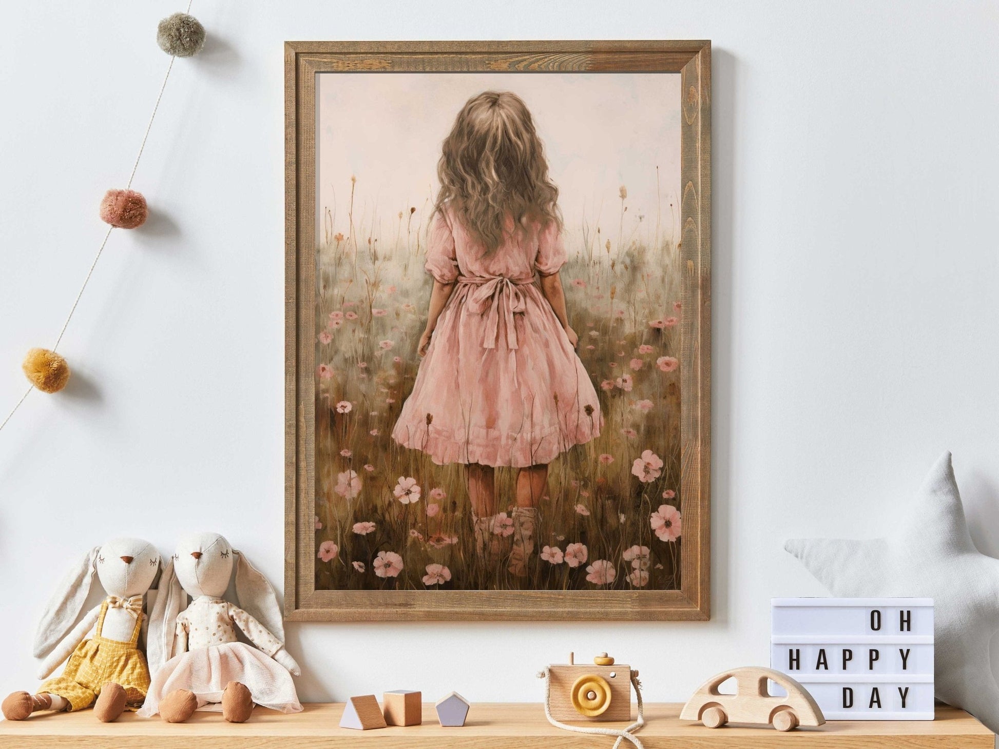 Wildflower Field Prints, Nursery Flower Decor, Cute Girls Room Art - WildfieldPrints
