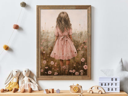 Wildflower Field Prints, Nursery Flower Decor, Cute Girls Room Art - WildfieldPrints