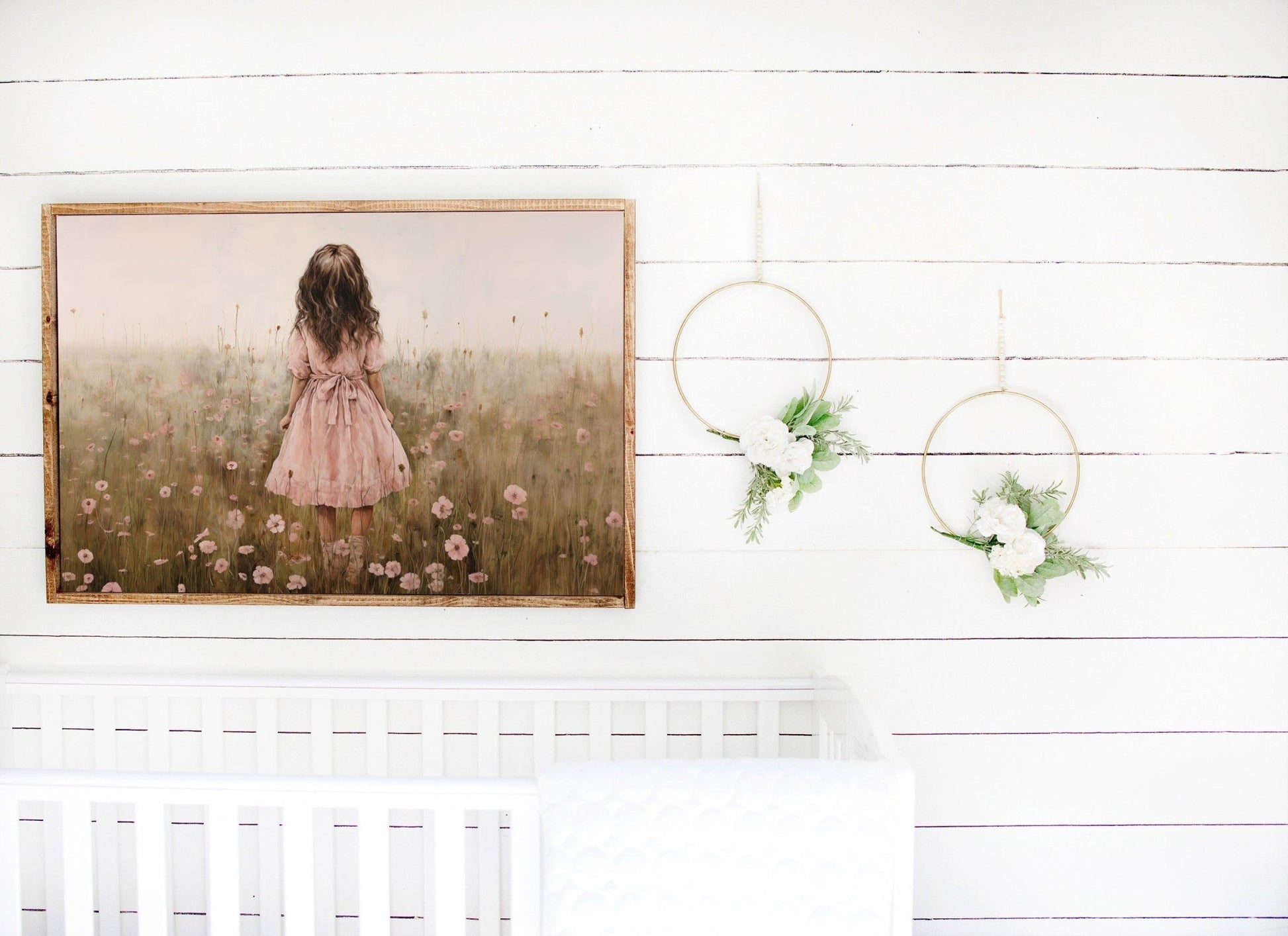 Wildflower Field Prints, Rustic Nursery Decor, Cute Girl's Room Art - WildfieldPrints