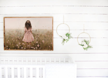 Wildflower Field Prints, Rustic Nursery Decor, Cute Girl's Room Art - WildfieldPrints