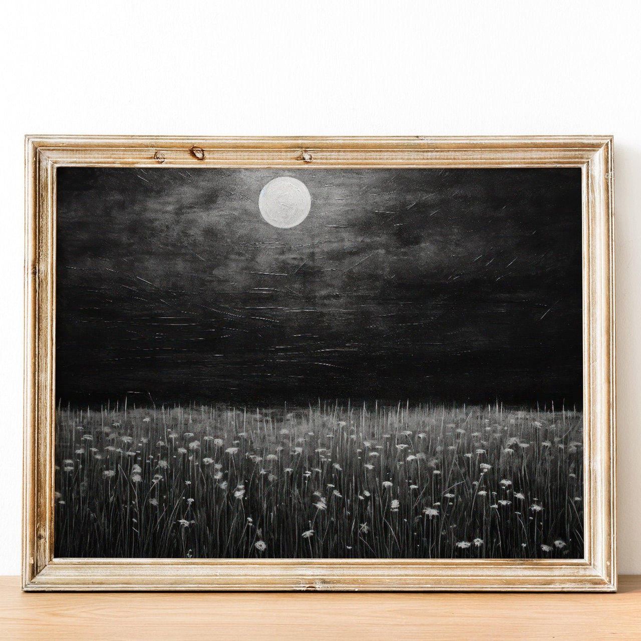 Wildflower Field Wall Art – Nature Living Room Print