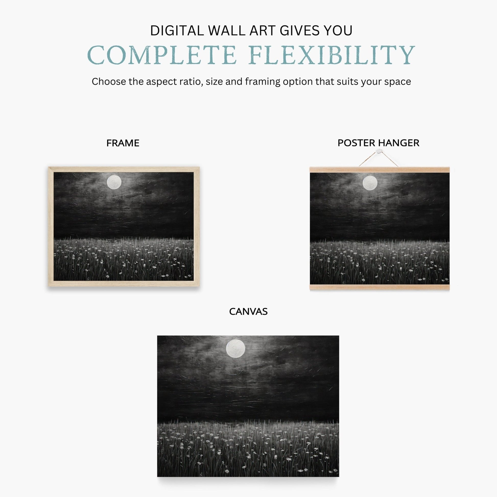 Wildflower Field Prints, Rustic Wall Decor, Nature - Inspired Art - WildfieldPrints