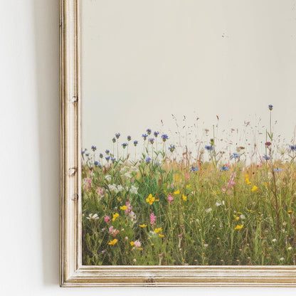 Wildflower Field Wall Art, Botanical Wall Decor, Floral Nursery Decor, Wildflower Painting, Cottagecore Nursery, PRINTABLE Flower Wall Art - My Store
