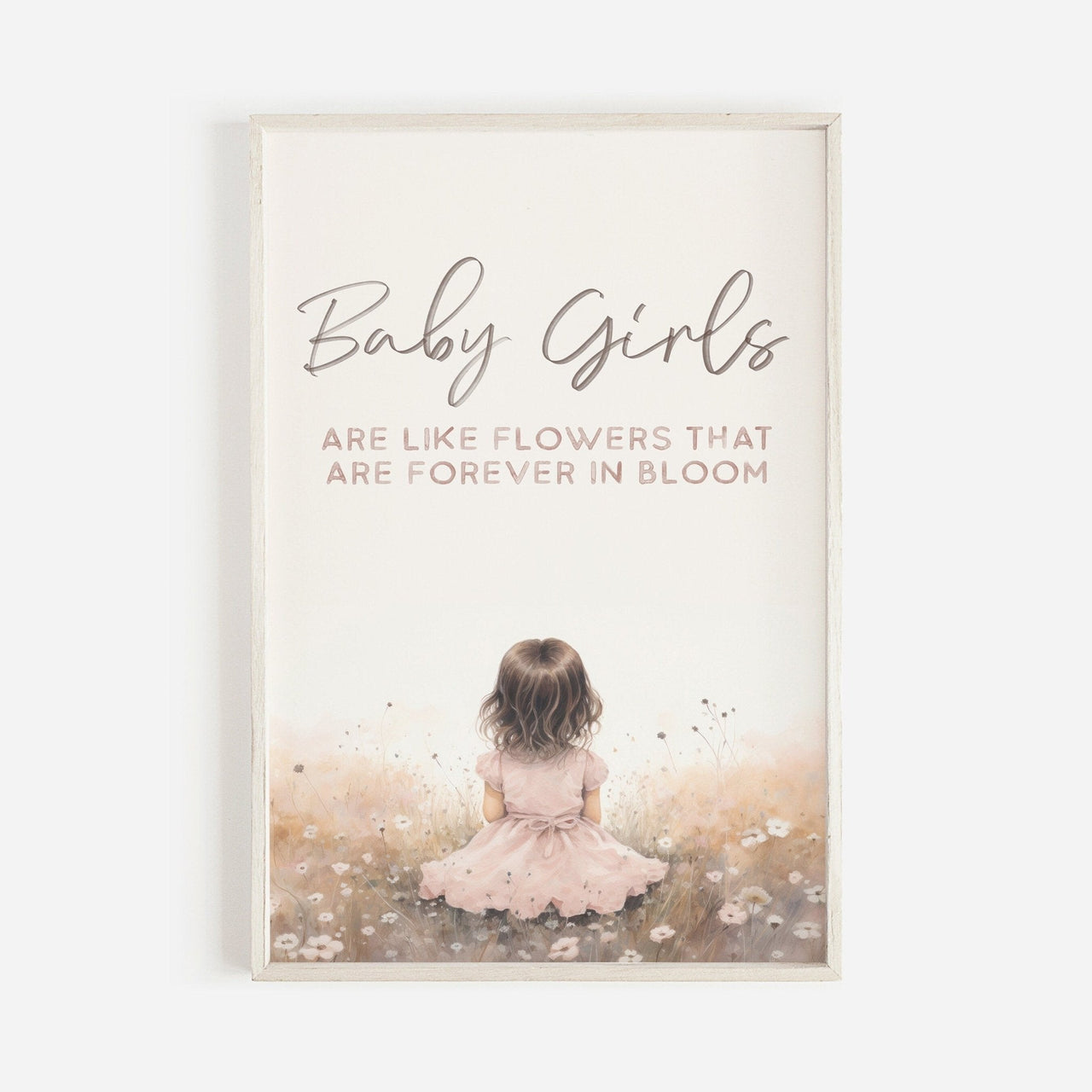 Wildflower Nursery Print – Floral Baby Room Wall Art