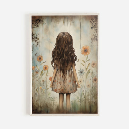 Wildflower Nursery Decor, Girly Wall Art, Toddler Girls' Room - WildfieldPrints