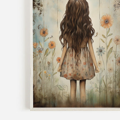 Wildflower Nursery Decor, Girly Wall Art, Toddler Girls' Room - WildfieldPrints