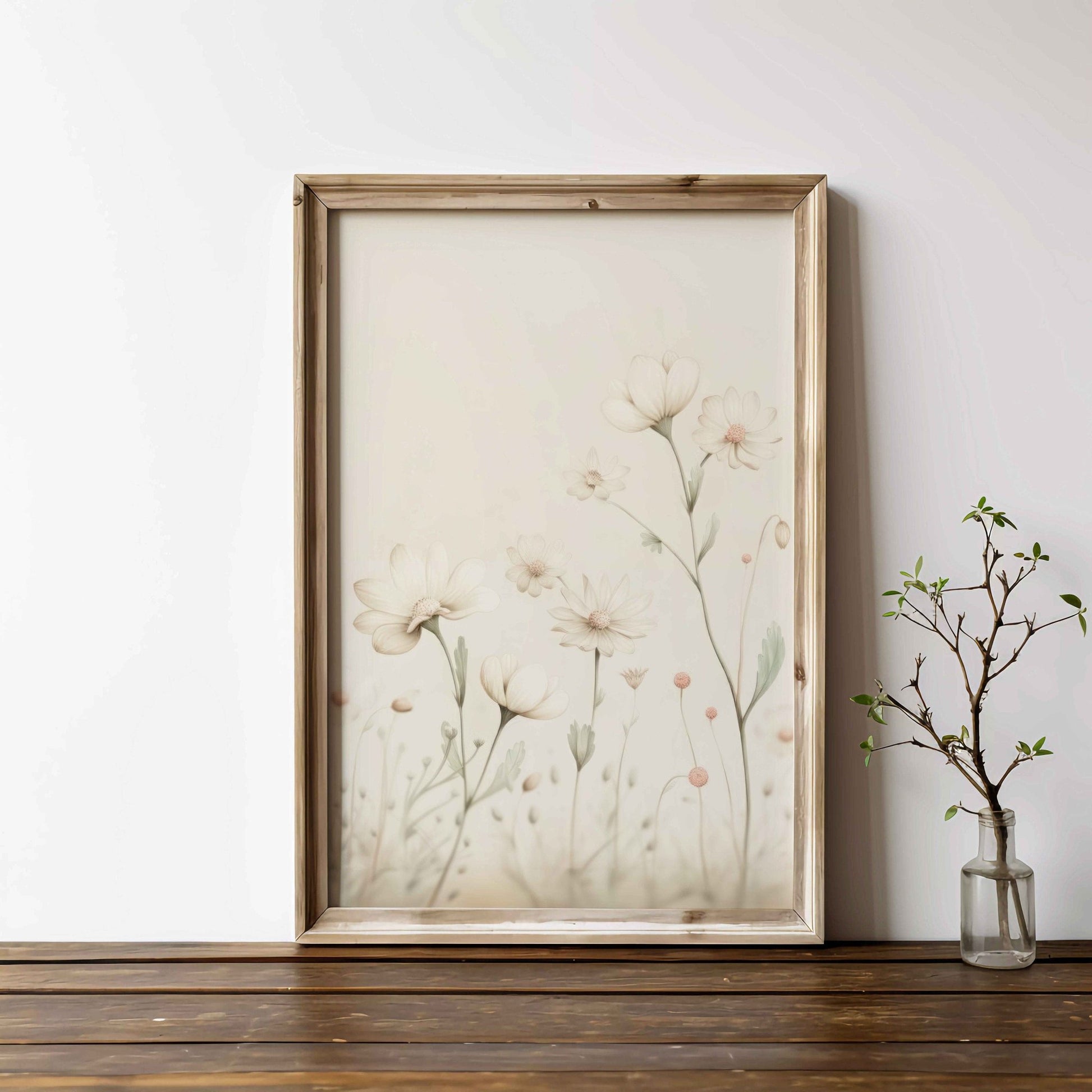 Wildflower Nursery Wall Art, Vintage Floral Decor, Botanical Print - WildfieldPrints