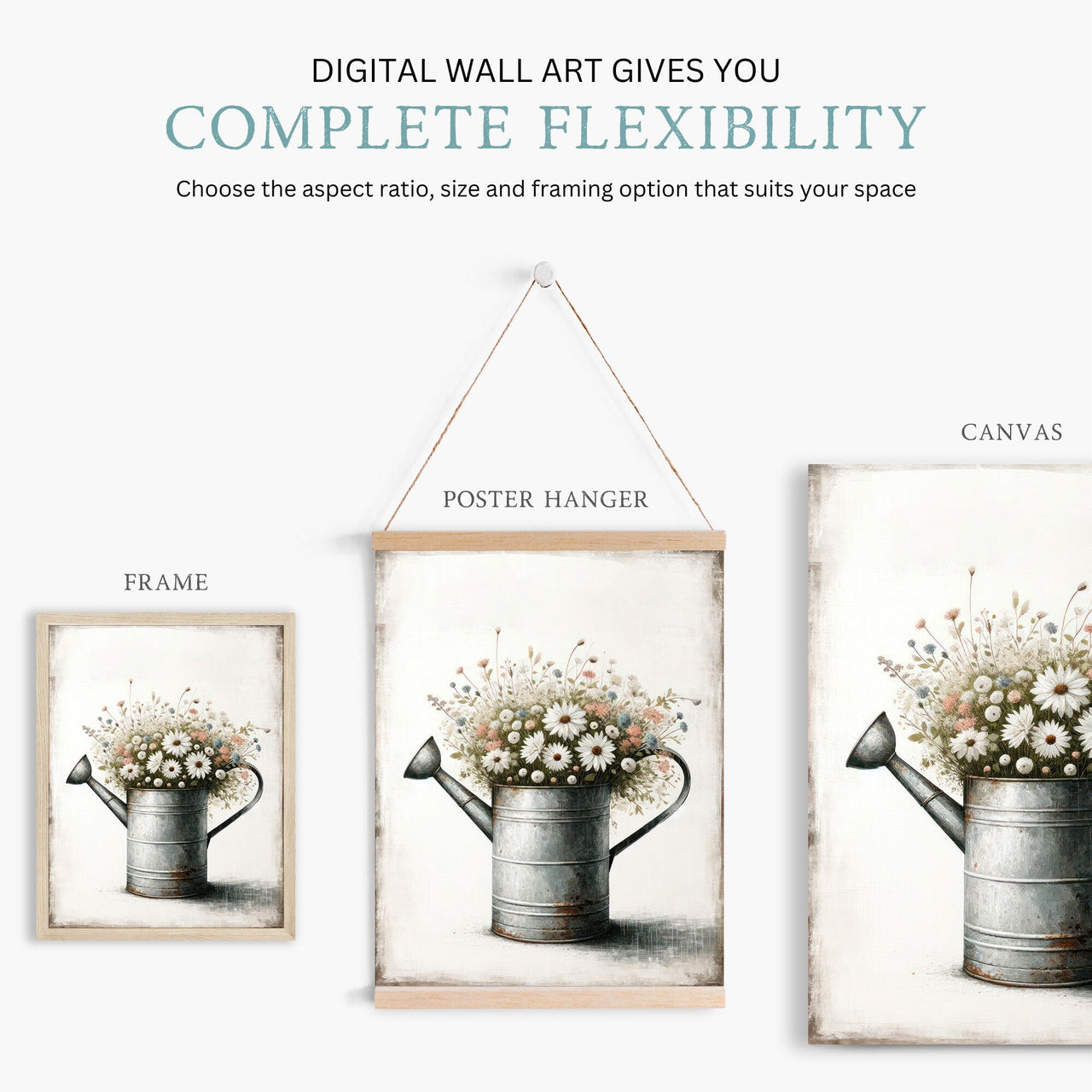 Wildflower Wall Art – Floral Girls Room Print