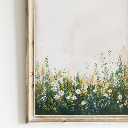 Wildflower Print, Rustic Floral Wall Decor, Country - Inspired Art - WildfieldPrints
