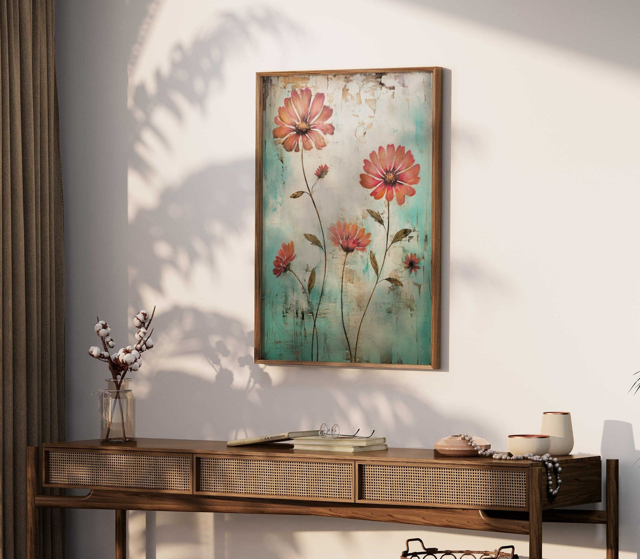 Wildflower Wall Art – Floral Bedroom Print