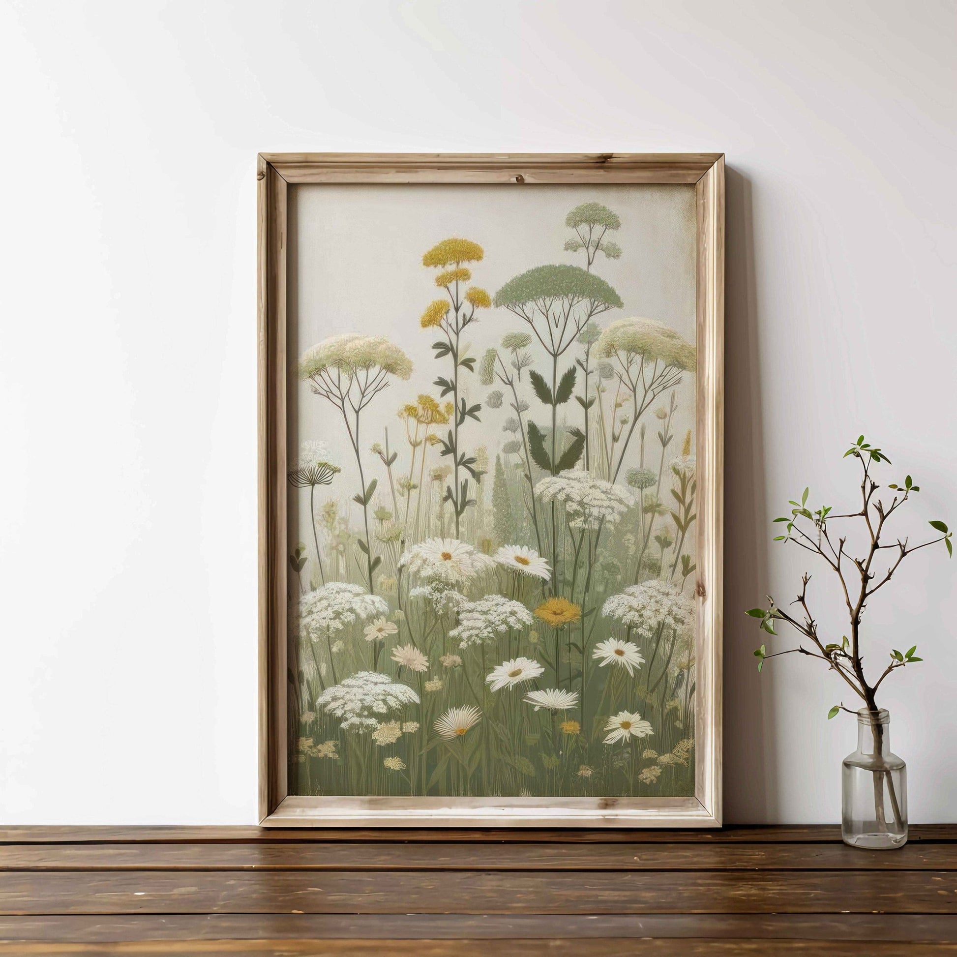 Wildflower Prints, Rustic Floral Wall Decor, Vintage Botanical Art - WildfieldPrints
