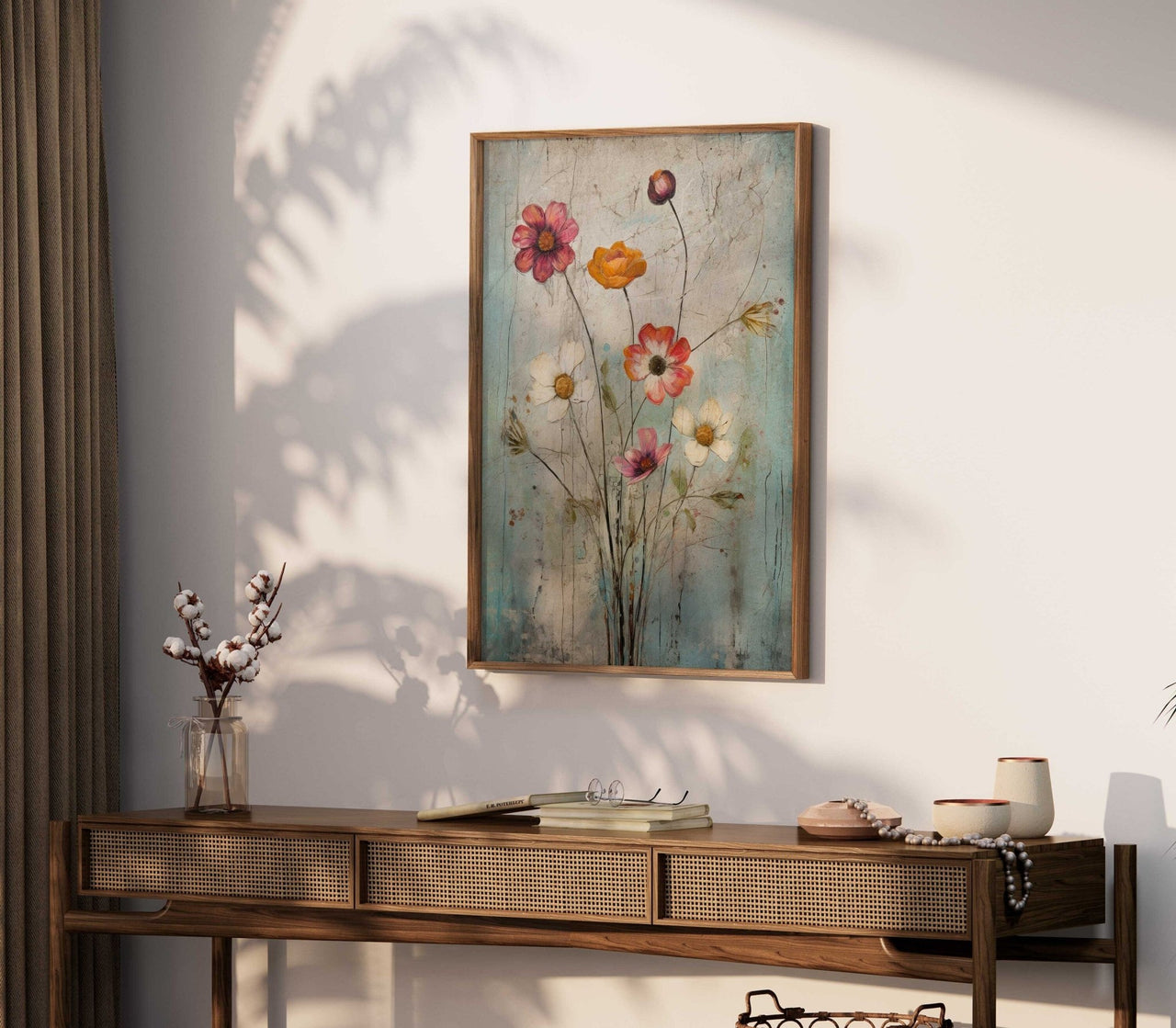 Wildflower Wall Art – Floral Girls Room Print