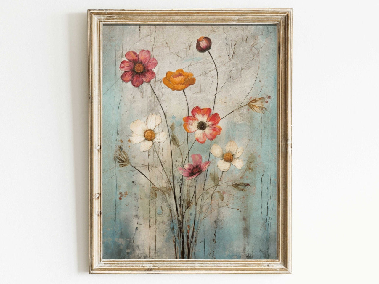 Wildflower Wall Art – Floral Girls Room Print