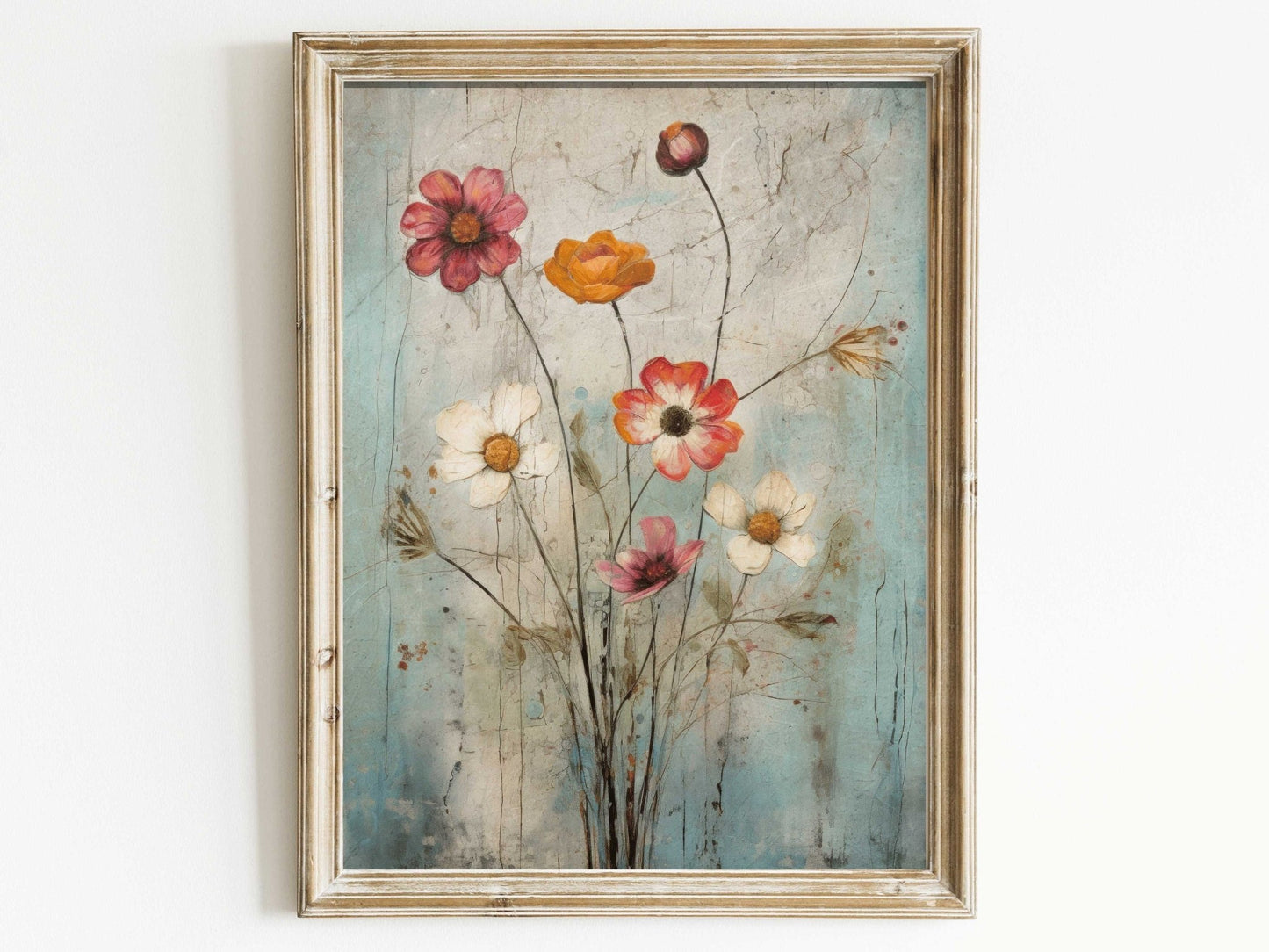 Wildflower Prints, Vintage Botanical Art, Flower Bouquet Decor - WildfieldPrints