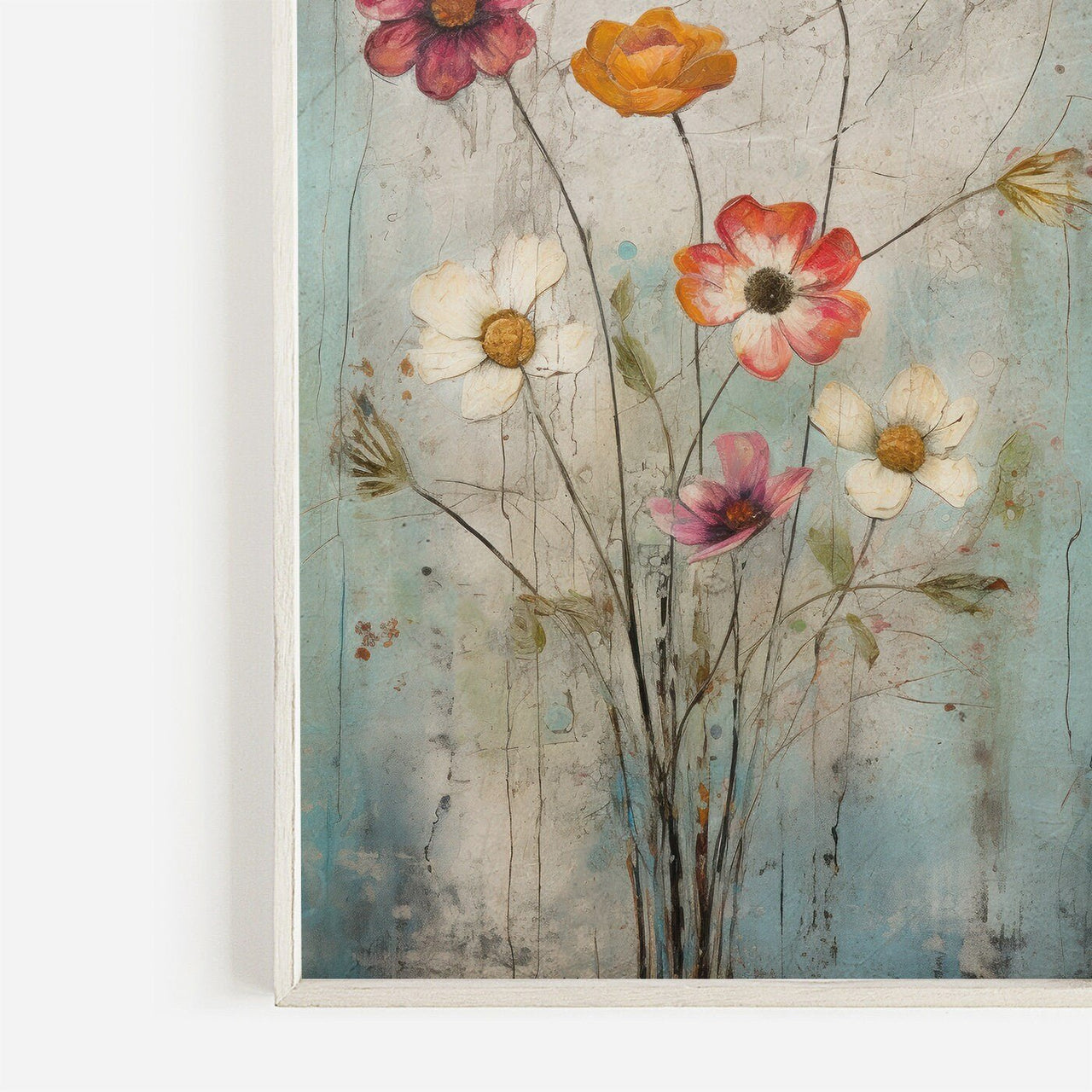 Wildflower Wall Art – Floral Girls Room Print