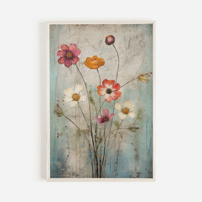 Wildflower Prints, Vintage Botanical Art, Flower Bouquet Decor - WildfieldPrints
