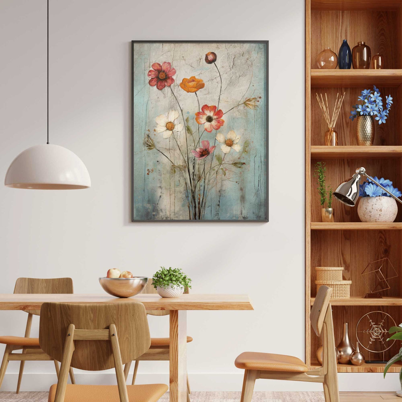 Wildflower Wall Art – Floral Girls Room Print