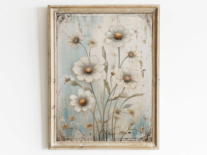 Wildflower Prints, Vintage Botanical Decor, Rustic Floral Paintings - WildfieldPrints