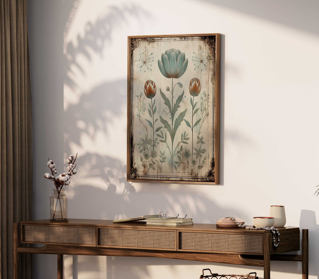 Wildflower Wall Art – Floral Girls Room Print