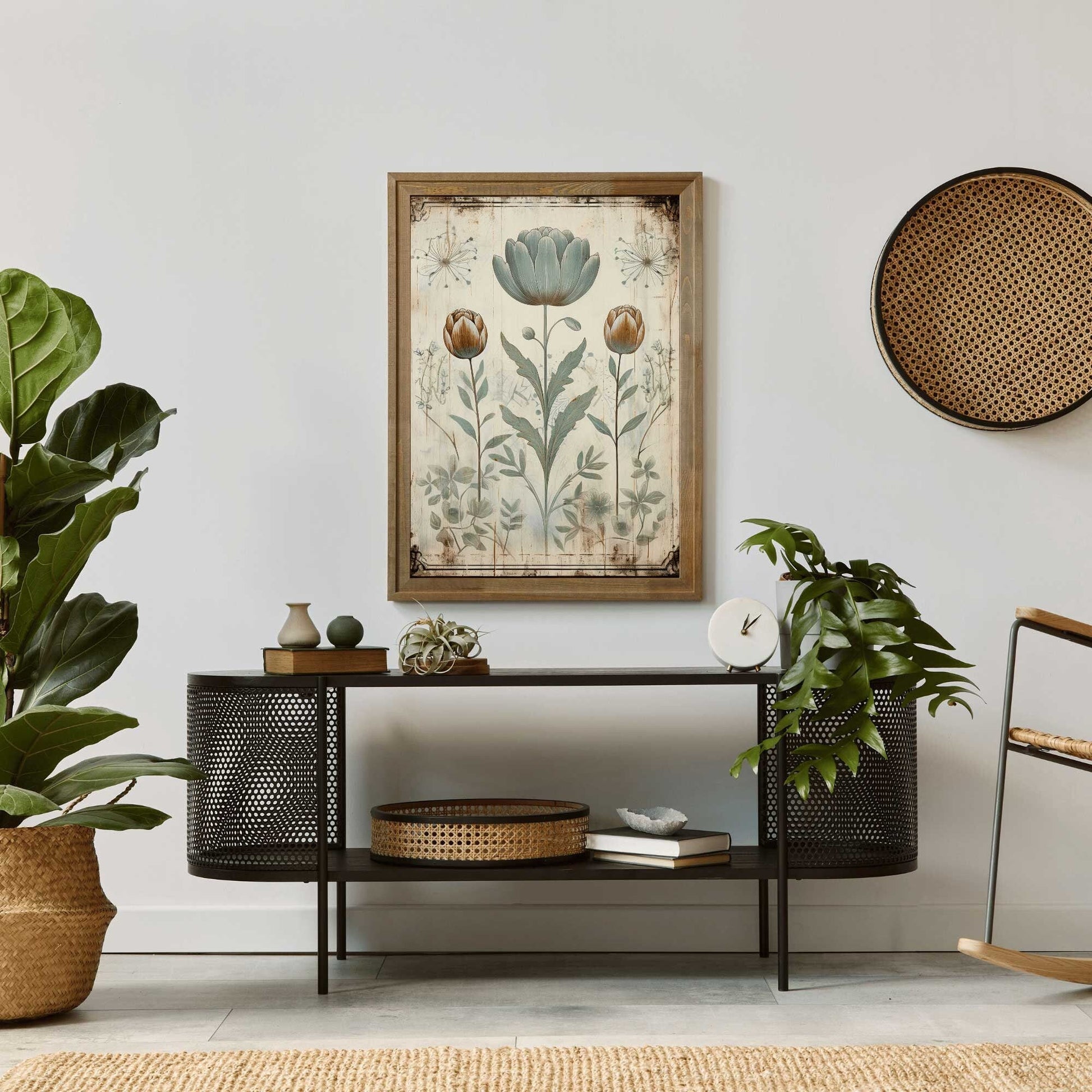Wildflower Prints, Vintage Botanical Wall Decor, Floral Bouquet Art - WildfieldPrints