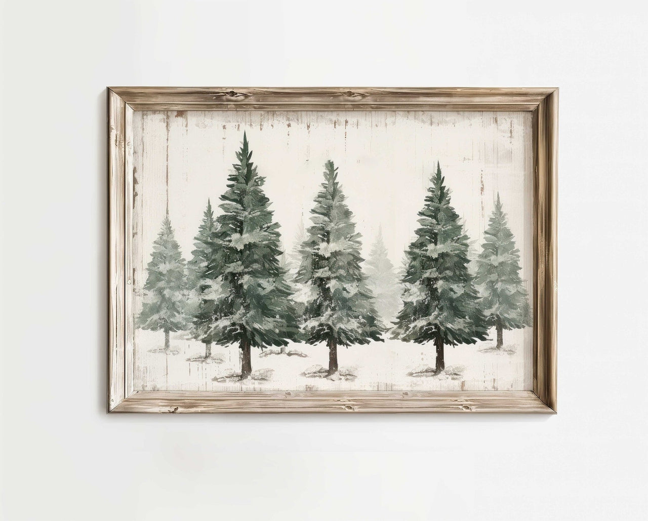 Spruce Trees Wall Art – Nature Living Room Print