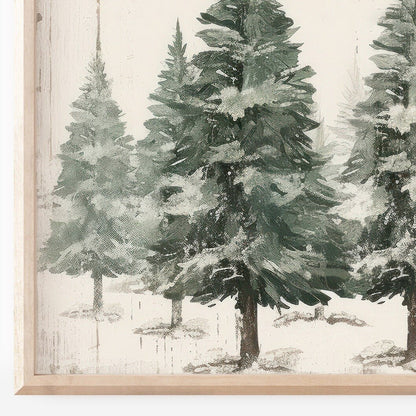 Winter Forest Prints, Christmas Wall Art, Rustic Nature Decor - WildfieldPrints