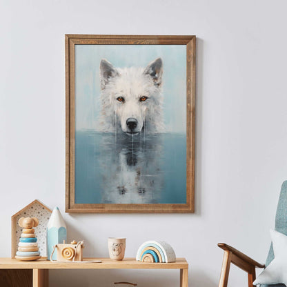 Wolf Wall Art, Woodland Animal Decor, Kids Room Print - WildfieldPrints