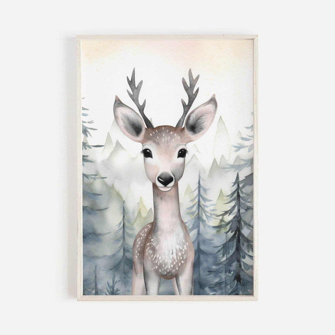 Deer Wall Art – Animal Nursery Print
