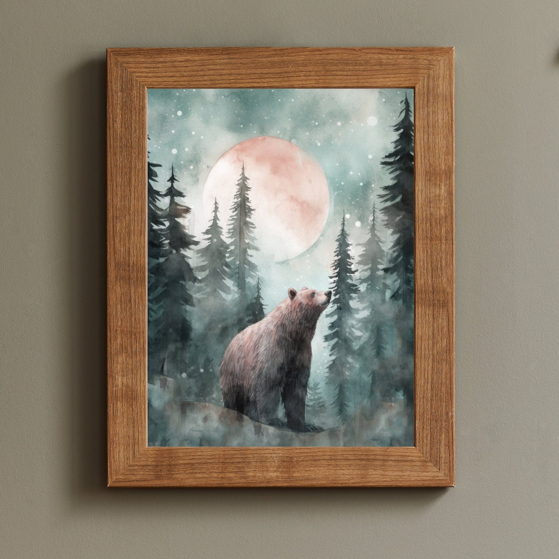 Woodland Animal Prints, Forest Animal Wall Art, Kids Room Decor - WildfieldPrints
