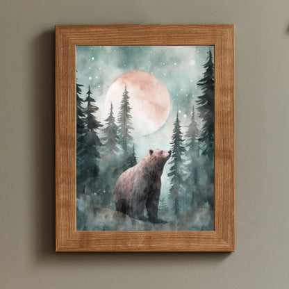 Woodland Animal Prints, Forest Animal Wall Art, Kids Room Decor - WildfieldPrints